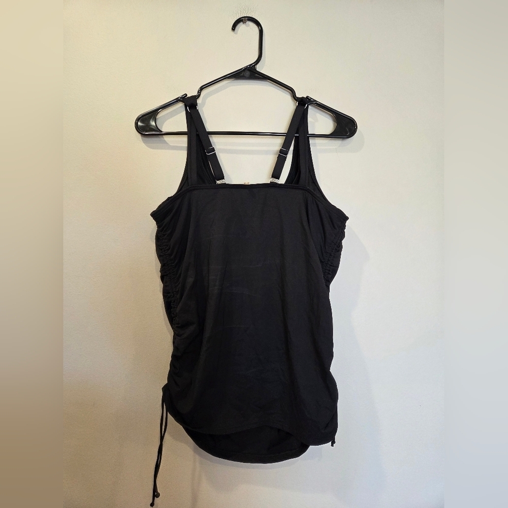 LANDS END Underwire Ruched Tankini - Picture 2 of 3